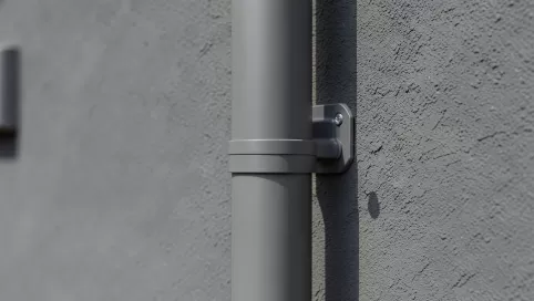 obejma rury spustowej 100 grafit