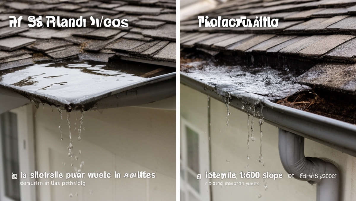 jaki powinien być spadek rynny